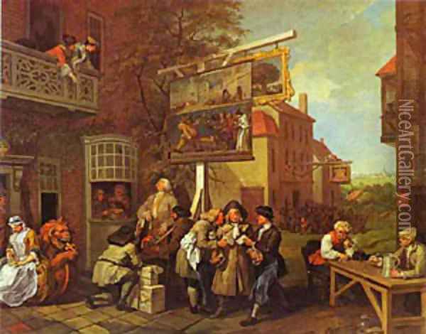 Canvassing For Votes 1755 Oil Painting - William Hogarth
