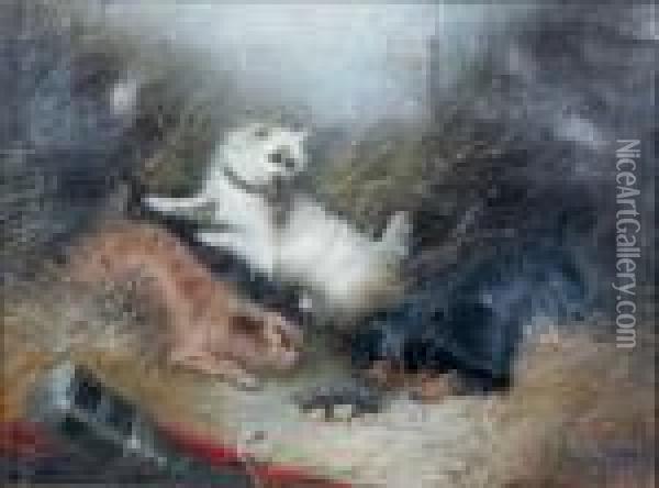 Hundar Jagar Ratta Oil Painting - George Armfield