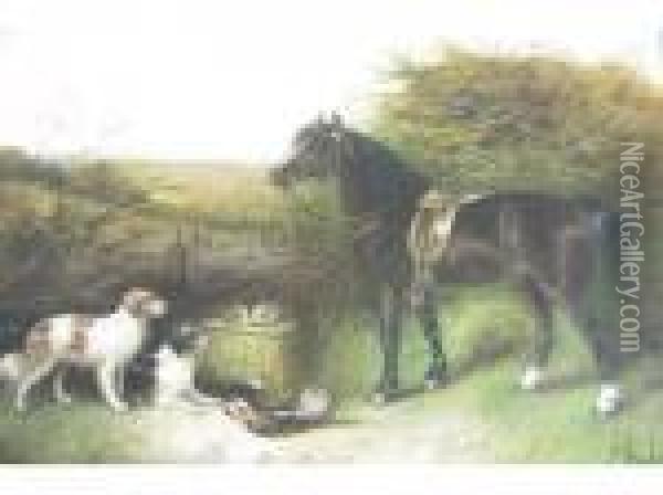A Sportsman's Favourite Companions Oil Painting - George Armfield