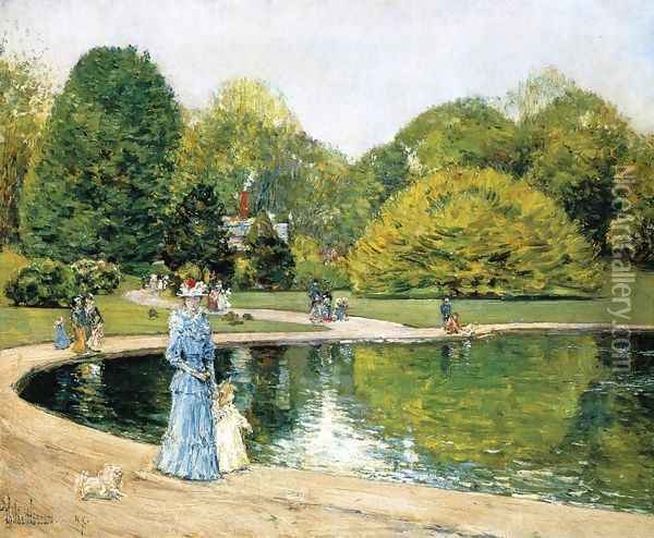 Central Park I Oil Painting - Frederick Childe Hassam