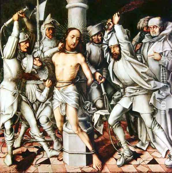 The Flagellation of Christ Oil Painting - Hans, The Elder Holbein