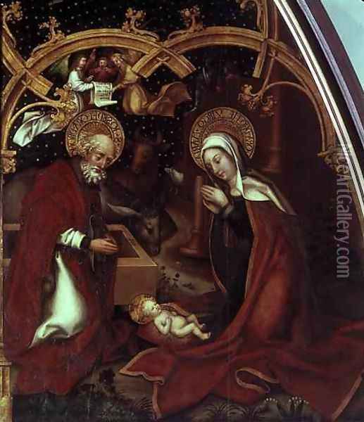 The Nativity Oil Painting - Hans, The Elder Holbein