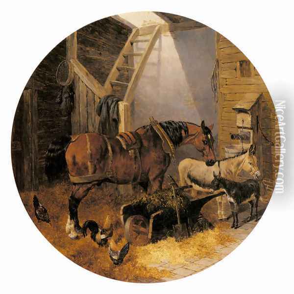 The Farmyard II Oil Painting - John Frederick Herring Snr