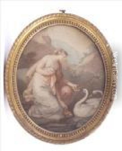Leda And The Swan Oil Painting - Francesco Bartolozzi