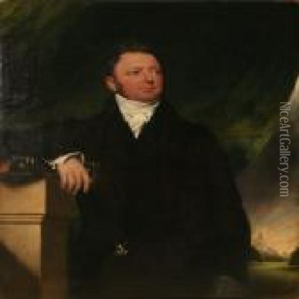 Portrait Of A Gentleman Oil Painting - Sir William Beechey