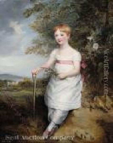Louisa Pleydell-bouverie Oil Painting - Sir William Beechey