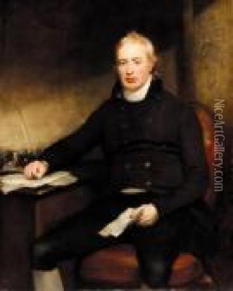 Sir Everard Home Oil Painting - Sir William Beechey