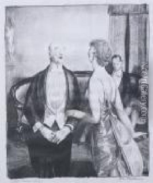 The Parlor Critic Oil Painting - George Wesley Bellows