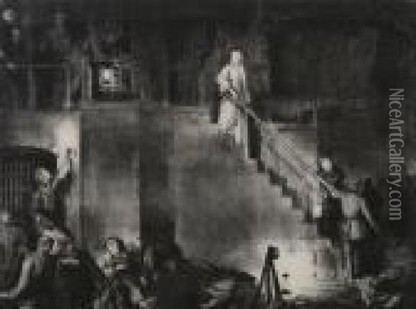 Murder Of Edith Cavell Oil Painting - George Wesley Bellows