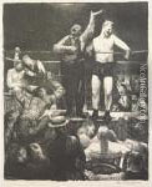 Introductions (m. 97) Oil Painting - George Wesley Bellows