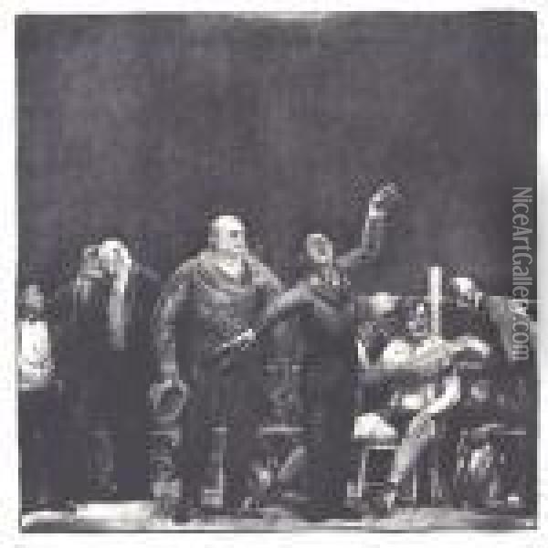 Introducing John L. Sullivan (m. 27) Oil Painting - George Wesley Bellows