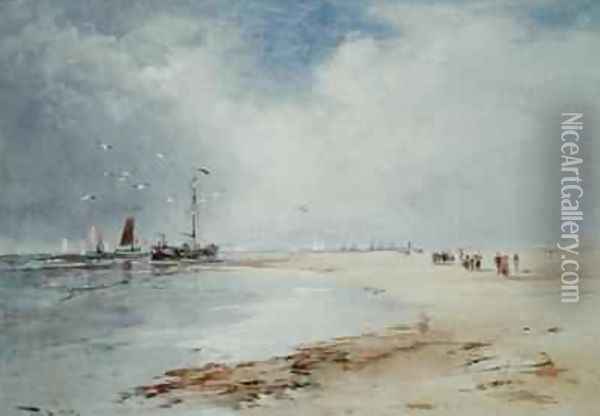 Return of the Fishing Fleet Oil Painting - Thomas Bush Hardy