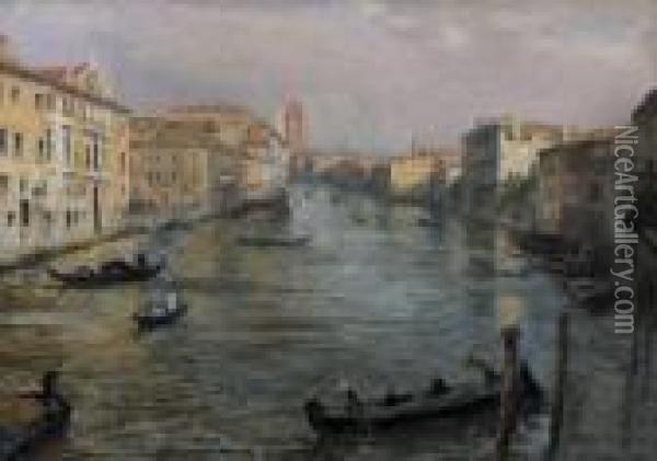 Le Grand Canal A Venise Oil Painting - Emile Bernard