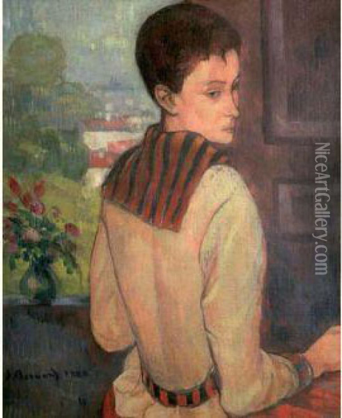Portrait De Madame Schuffenecker Oil Painting - Emile Bernard