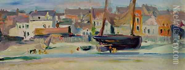 Lower Largo Fife Oil Painting - George Leslie Hunter