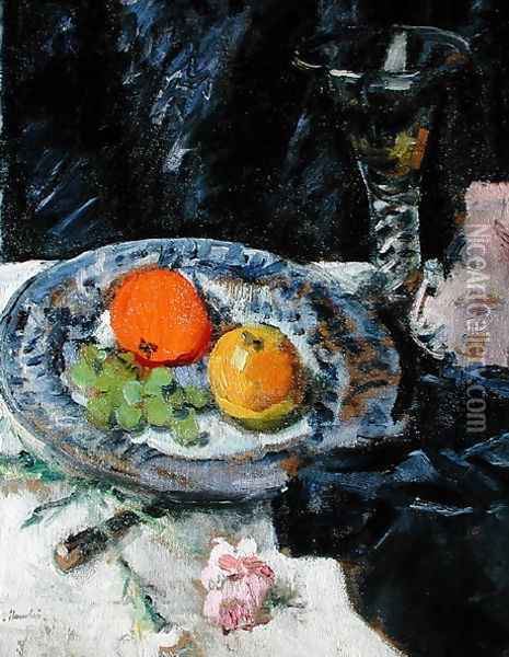 Still life with Fruit Oil Painting - George Leslie Hunter
