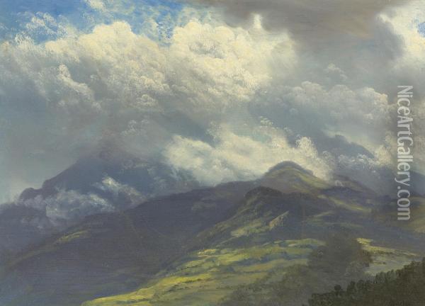 Storm Clouds Oil Painting - Albert Bierstadt