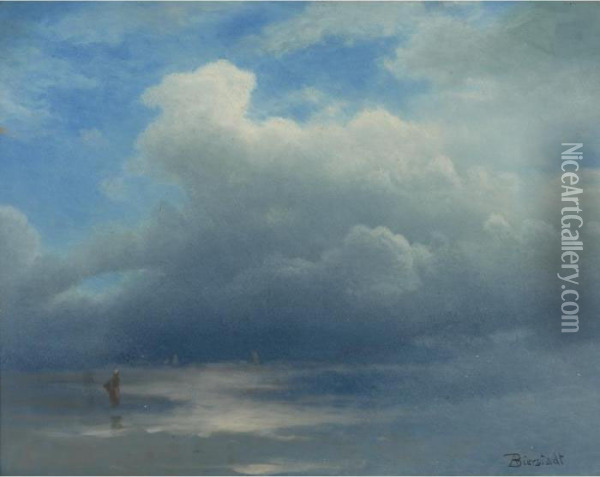 Sea And Sky Oil Painting - Albert Bierstadt