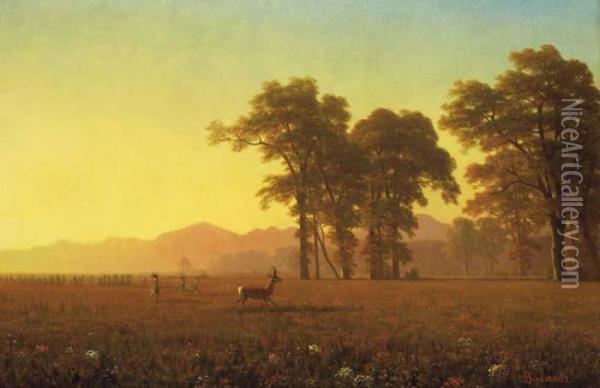 Autumn Oil Painting - Albert Bierstadt