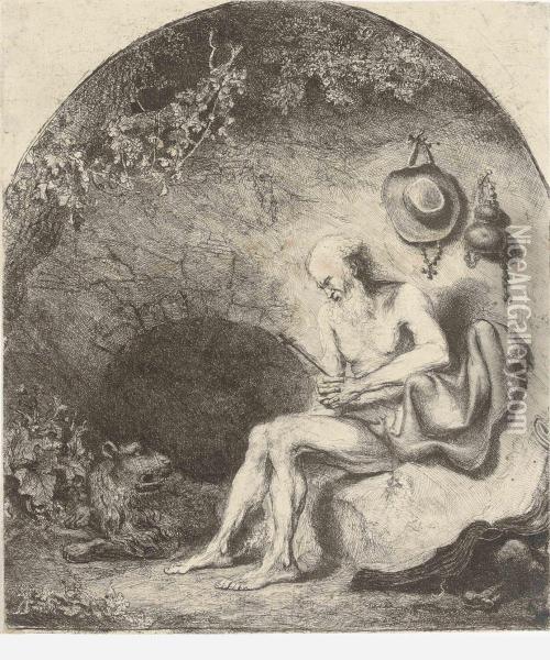 Saint Jerome In A Cave Oil Painting - Ferdinand Bol