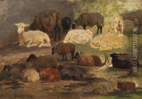 Troupeau De Moutons Oil Painting - Rosa Bonheur