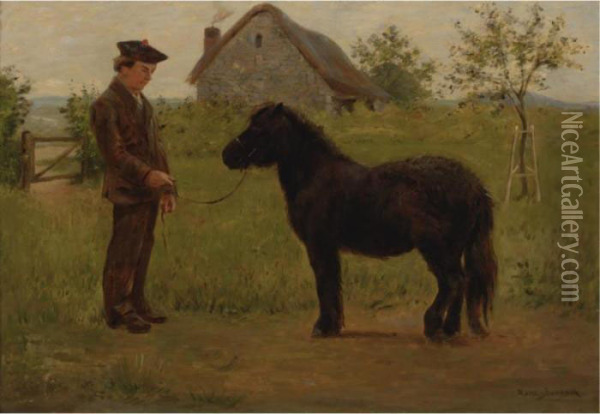 Le Dressage Du Pony Oil Painting - Rosa Bonheur