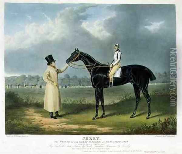 Jerry the Winner of the Great St Leger at Doncaster Oil Painting - John Frederick Herring Snr