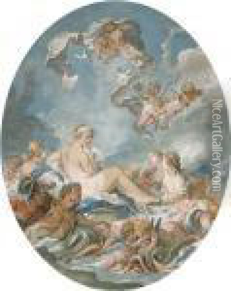 The Birth And Triumph Of Venus Oil Painting - Francois Boucher