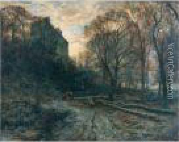 The Wood Collectors Oil Painting - Samuel Bough