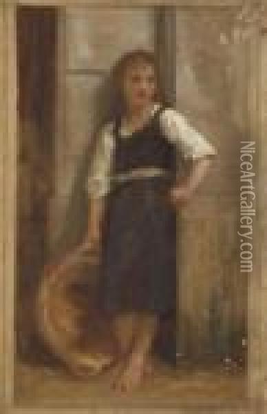 Etude Pour La Fille Du Pecheur Oil Painting - William-Adolphe Bouguereau