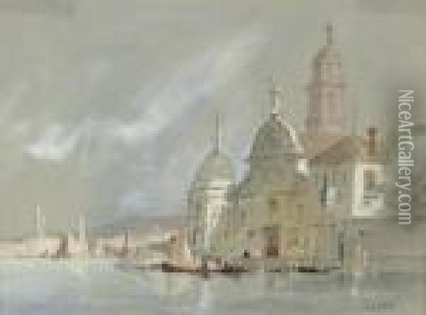 San Michele, Murano, Near Venice Oil Painting - Hercules Brabazon Brabazon