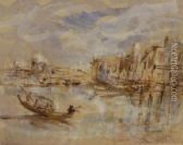 Grand Canal, Venice Oil Painting - Hercules Brabazon Brabazon