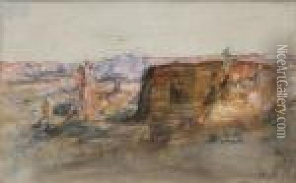 Cairo, Signed With A Monogram Oil Painting - Hercules Brabazon Brabazon