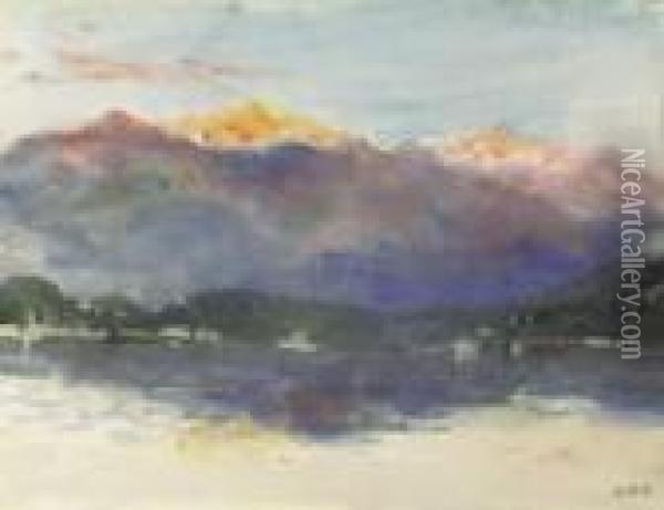 Lake Maggiore, Italy Oil Painting - Hercules Brabazon Brabazon