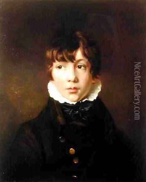Portrait of a Boy Oil Painting - Sir George Hayter