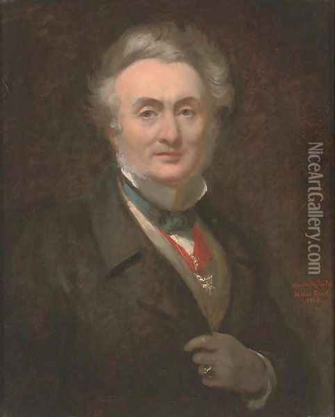 Self-portrait of the artist Oil Painting - Sir George Hayter