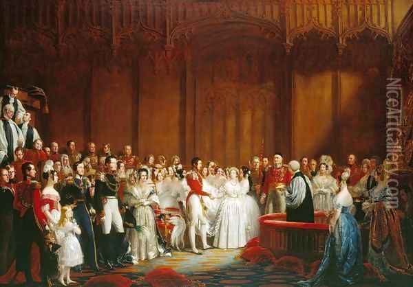 The Marriage of Queen Victoria, 10 February 1840 Oil Painting - Sir George Hayter
