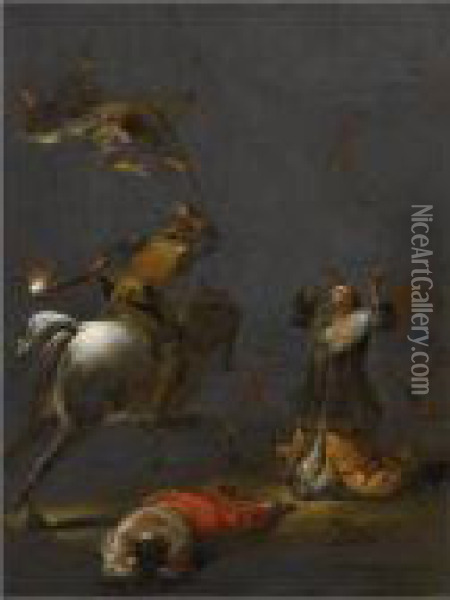 Martyrdom Of A Female Saint Oil Painting - Leonaert Bramer