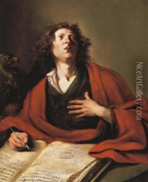 Saint John The Evangelist Oil Painting - Bartholomeus Breenbergh