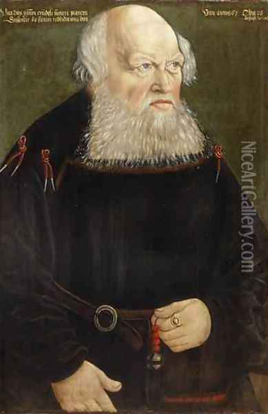 Portrait of Nicholas Seidel Ratsverwandten zu Annaberg Oil Painting - Antonius Heusler