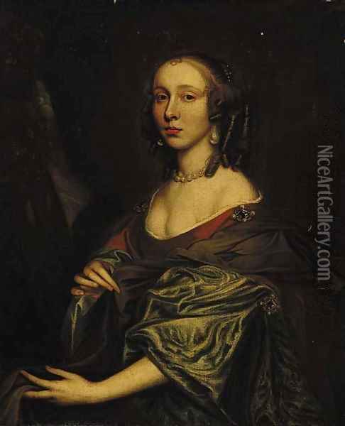 Portrait of a lady Oil Painting - John Hayls
