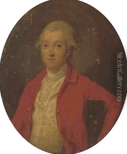 Portrait of a gentleman, traditionally identified as Lloyd Hesketh Bamford Hesketh of Gwrych (1788-1861) Oil Painting - Thomas Hickey
