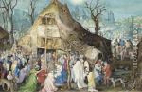 Adoration Of The Magi Oil Painting - Jan The Elder Brueghel