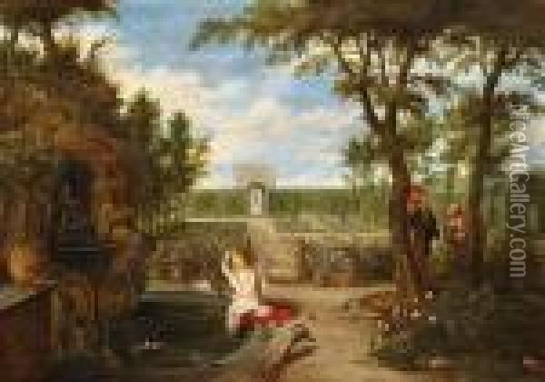 Susanna Und Die Beiden Alten Oil Painting - Jan Brueghel the Younger