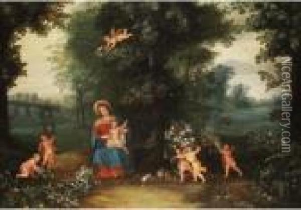 Und Peter Van Avont Oil Painting - Jan Brueghel the Younger