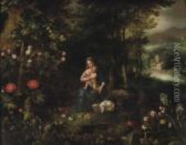The Rest On The Flight Into Egypt Oil Painting - Jan Brueghel the Younger