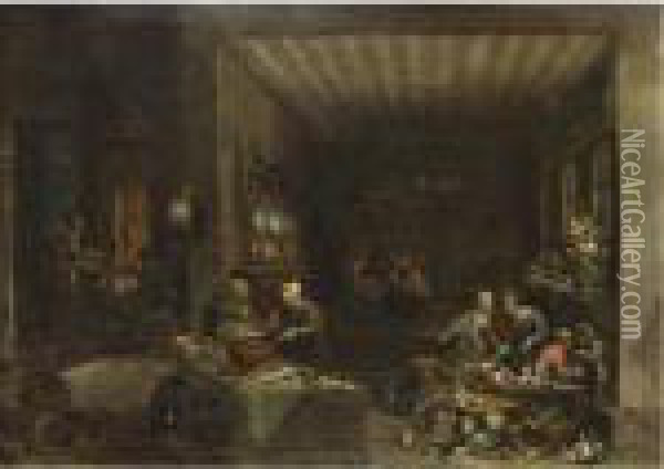La Cucina Oil Painting - Jan Brueghel the Younger