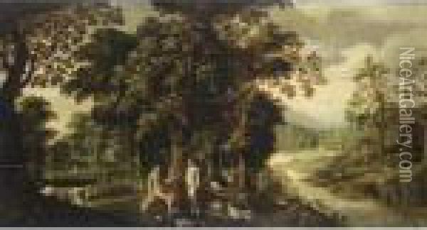 Adamo Ed Eva Nel Paradiso Terrestre Oil Painting - Jan Brueghel the Younger
