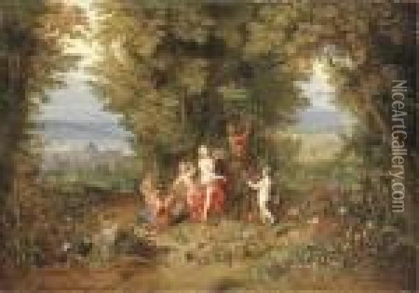 An Allegory Of Earth Oil Painting - Jan Brueghel the Younger