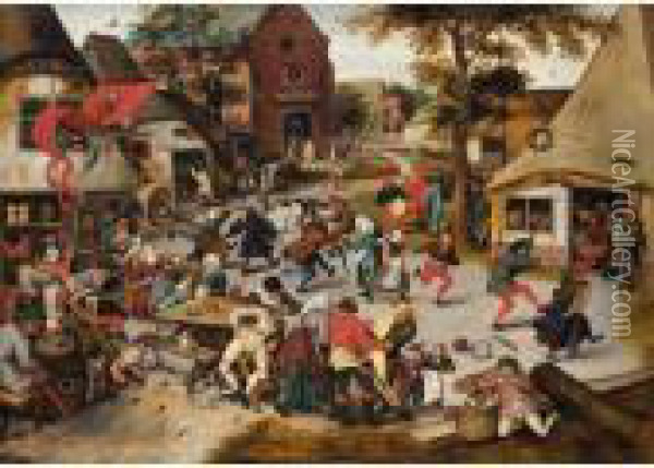 Brussels 1564-1637/8 Antwerp Oil Painting - Pieter The Elder Brueghel